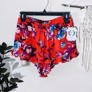 NWT Blakely Small Red with Floral Shorts